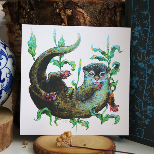 "Otter" Postcard print