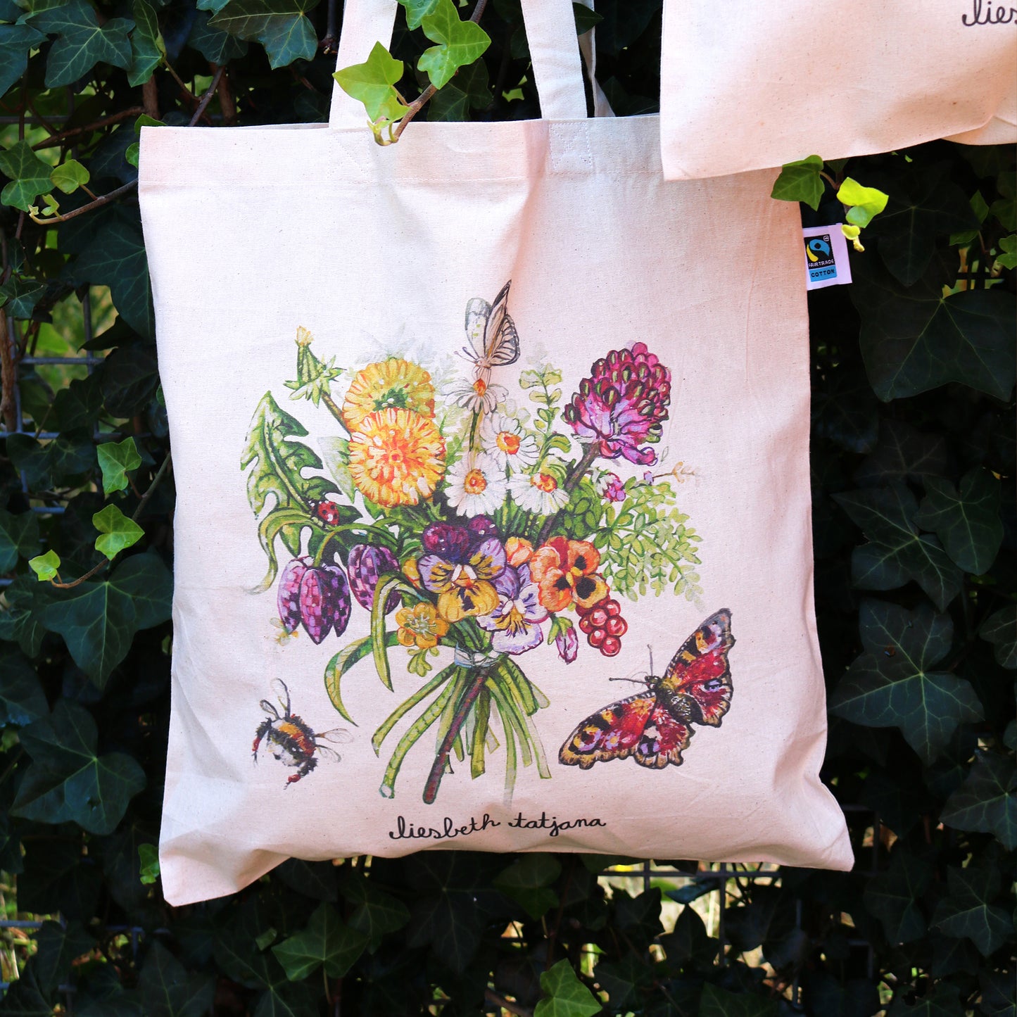 "April Flowers" Tote Bag