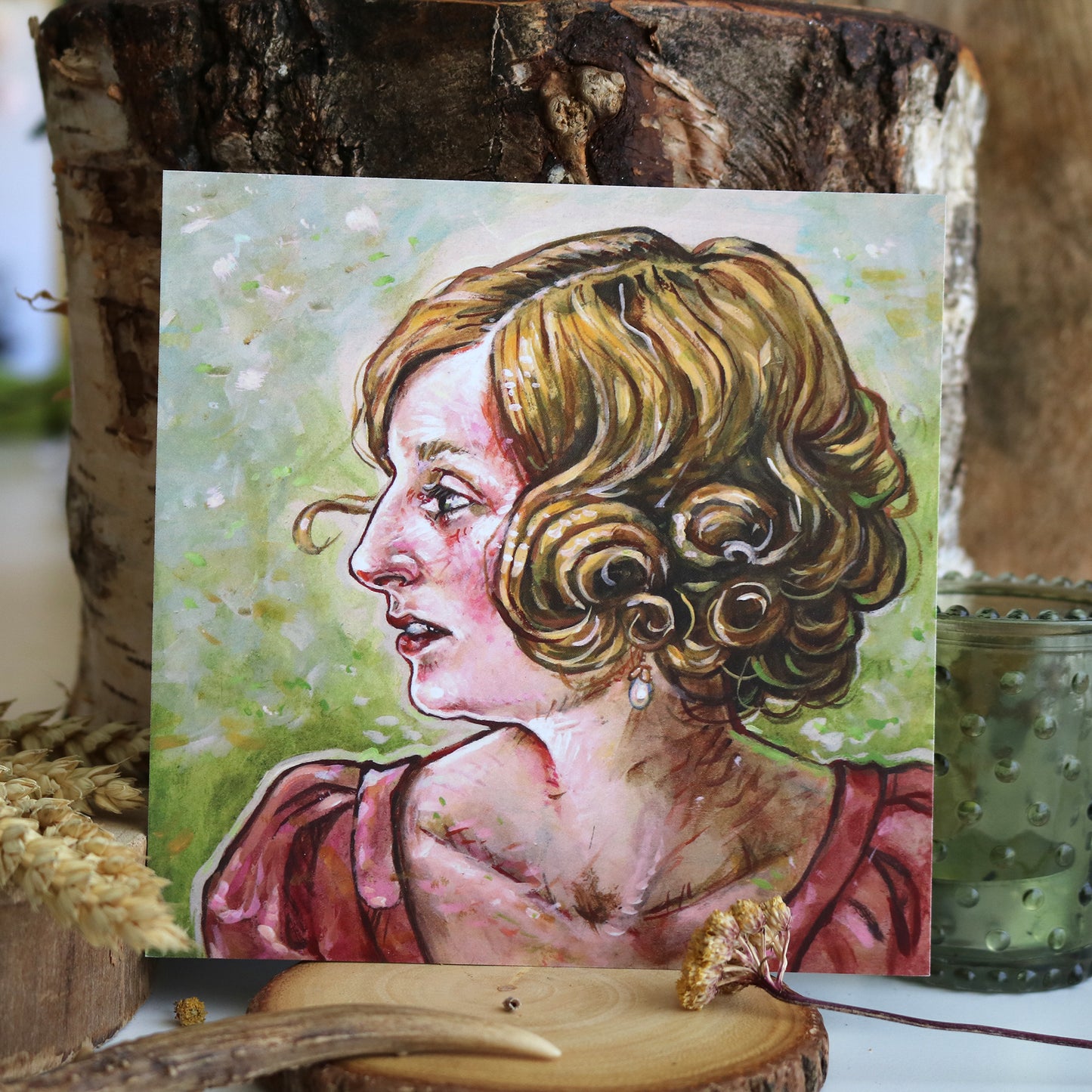 "Lady Edith" Postcard print