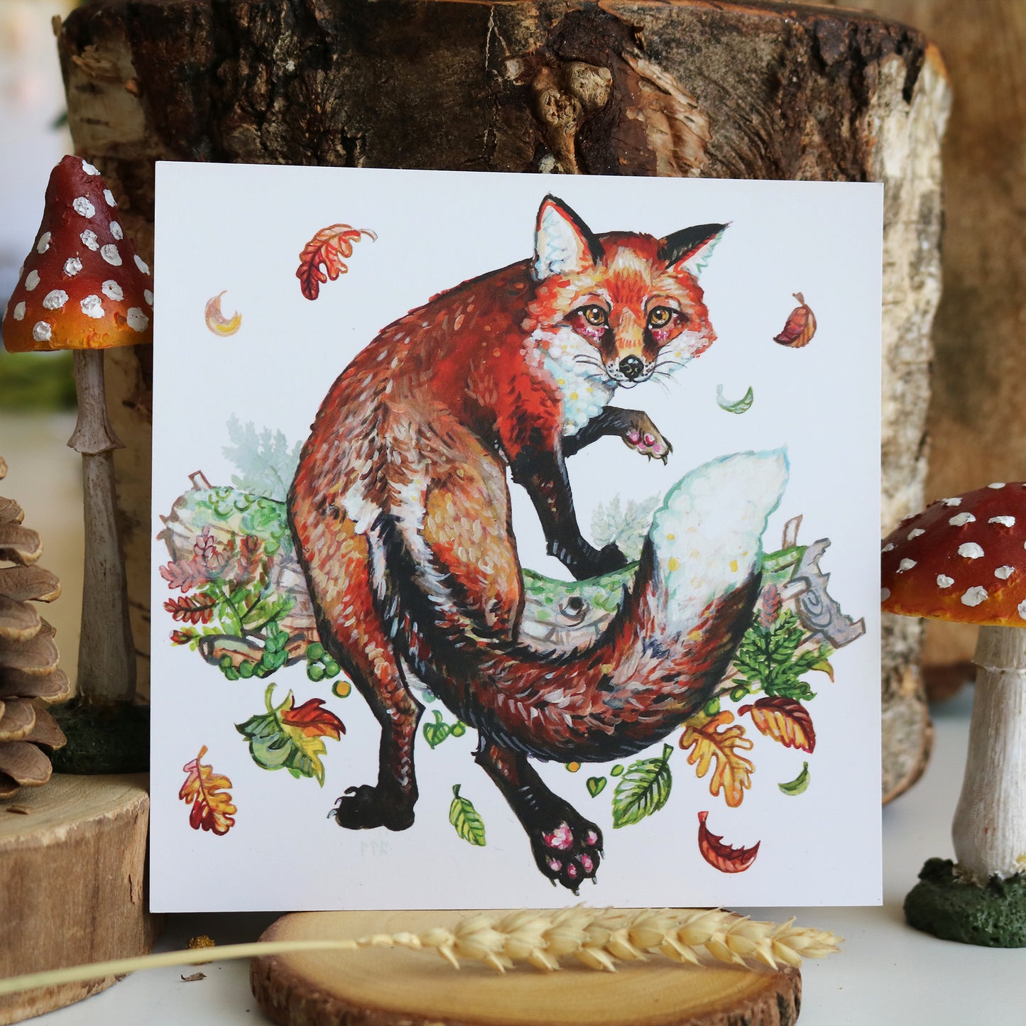 "Fox" Postcard print