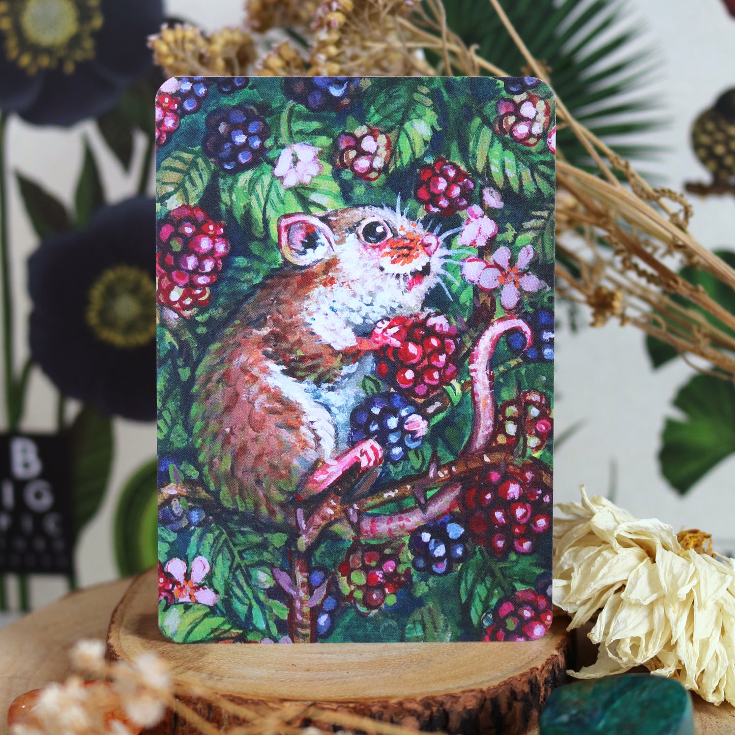 "Harvest Mouse" postcard print