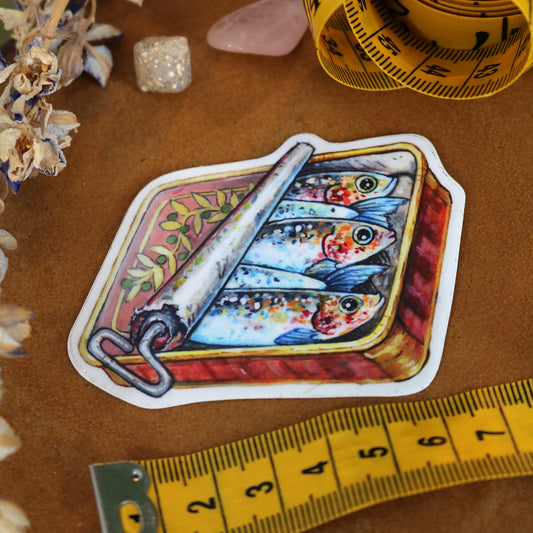 "Vintage Sardines" Vinyl Sticker