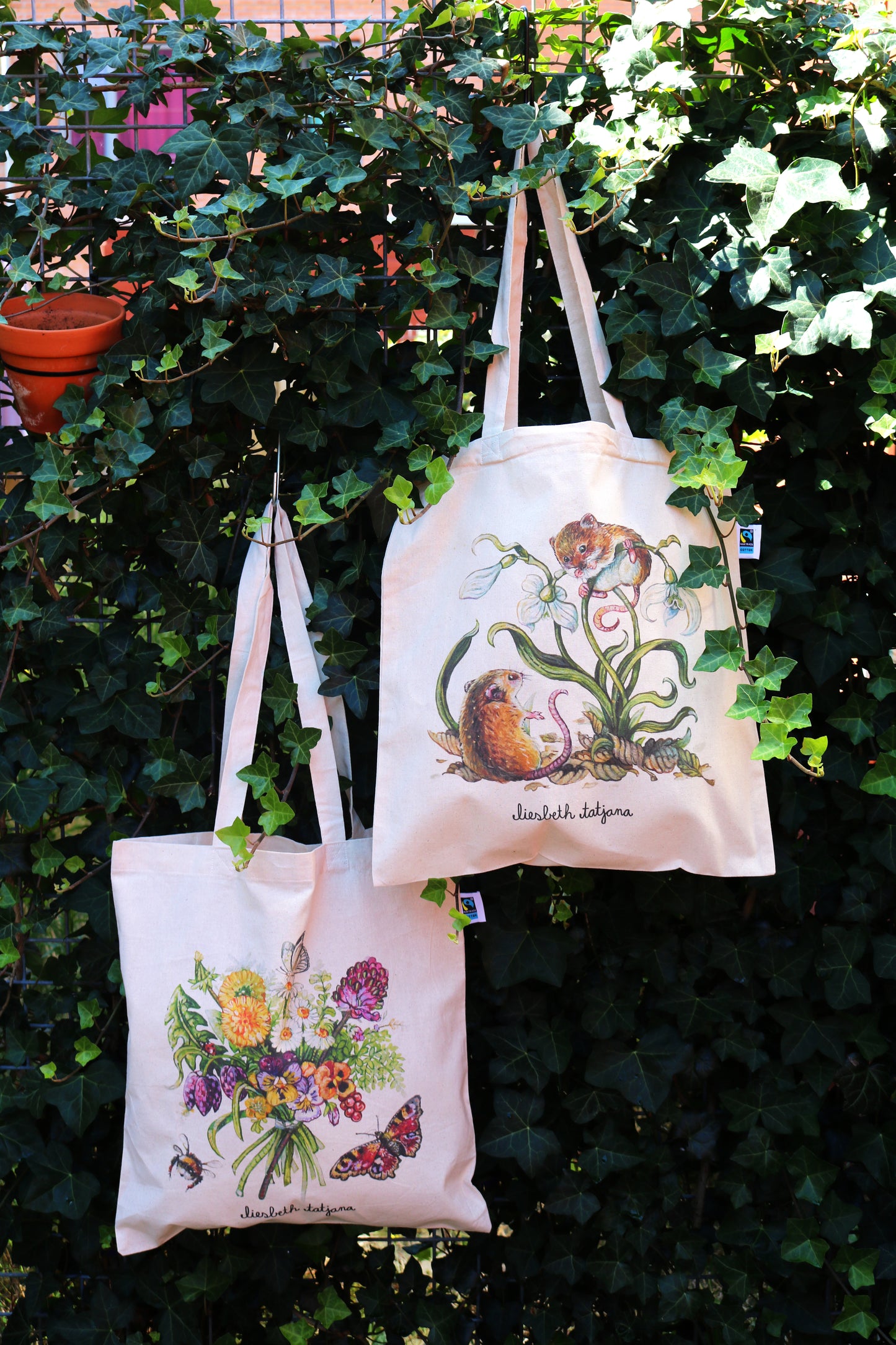 "April Flowers" Tote Bag