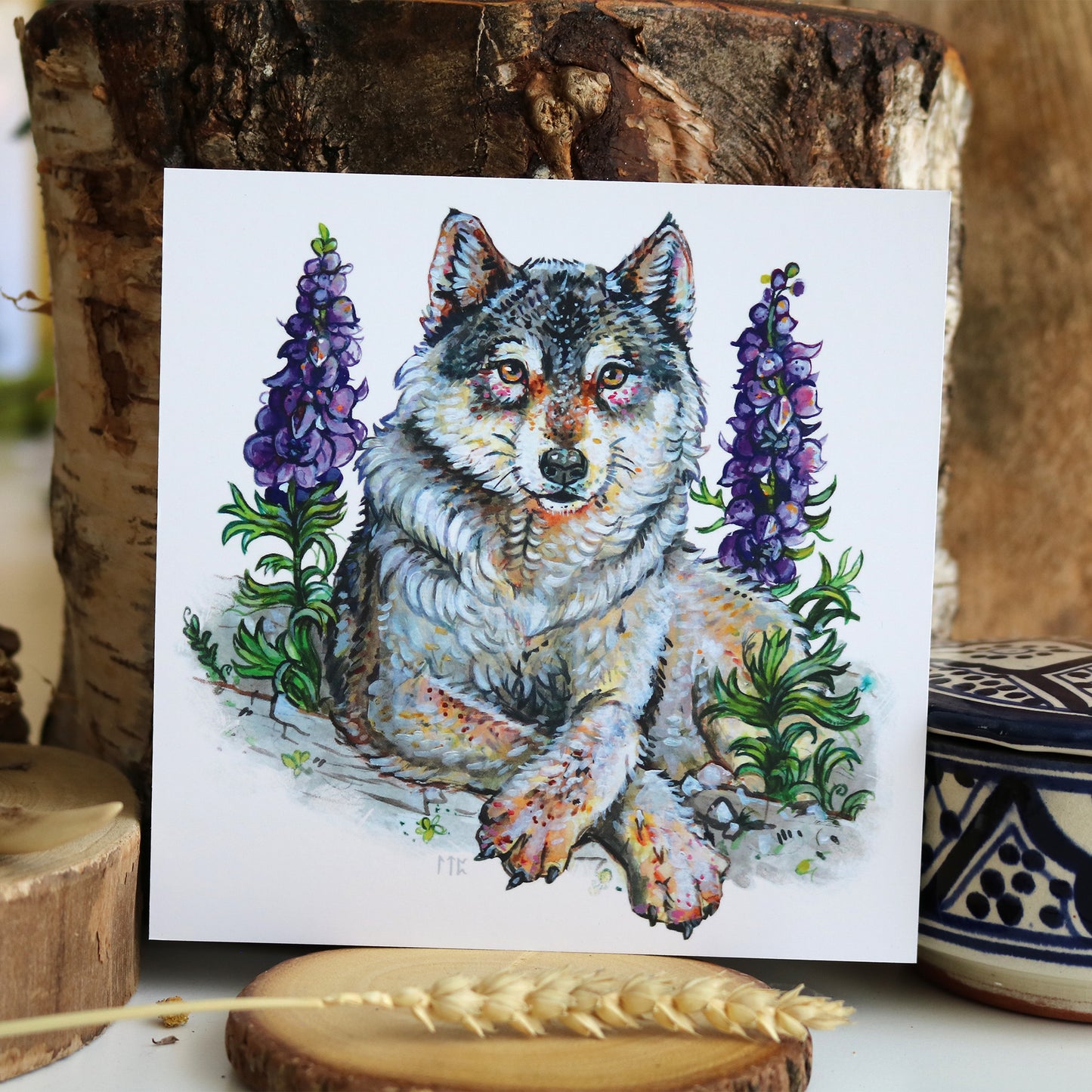 "Wolf" Postcard print